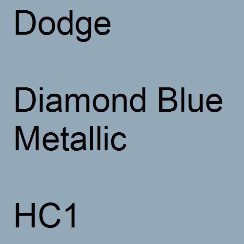 Dodge, Diamond Blue Metallic, HC1.